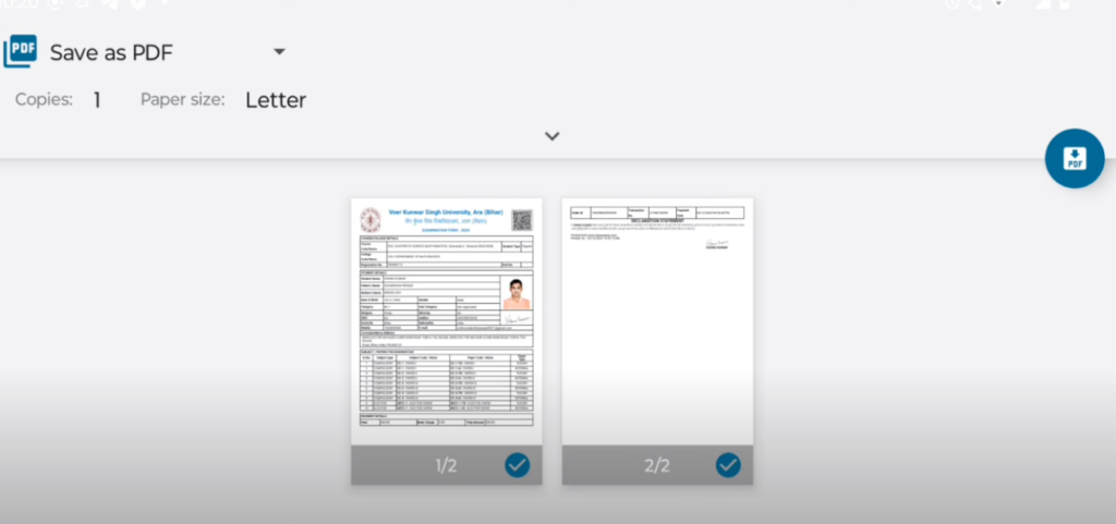 How to Fill VKSU PG Semester 1 Exam Form 2024-26— Online Process